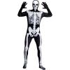 imageSpooktacular Creations Skeleton Bone Bodysuit Halloween Costumes for Men with Skeleton Hood Mask