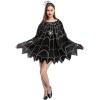 imageSpooktacular Creations Spider Costume Adult Woman Halloween Poncho Costume Spider Web Dress Poncho Outfit