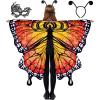 imageSpooktacular Creations Starry Butterfly Wing Butterfly Costume Kids for Halloween Costume GirlsOrange