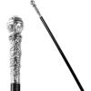imageSpooktacular Creations Walking Cane Costume Vintage Staff Prop Stick Accessories for Dress Pimp Canes Party Pretend Play Costume for Adults and KidsSilver