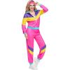 imageSpooktacular Creations Women 80s Costume Adult Halloween 70s Workout Sportswear Outfit for Halloween Costume PartyPink