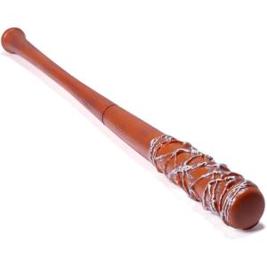 imageSpooktacular Creations 32 inch Barbed Wire Bat Fake Baseball Bat Zombie Weapon for Kids Women Men Halloween Cosplay Cane Props Halloween Costume Dress Up Brown