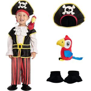 imageSpooktacular Creations Baby Pirate Costume Boys Pirate Outfit for Infant Halloween Trick Treating and Kids Dress up Parties