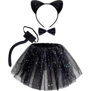 imageSpooktacular Creations Cat Pig Leopard Costume Set with Tutu Animals Headband Collar and TailCosplay Accessory KidsCat