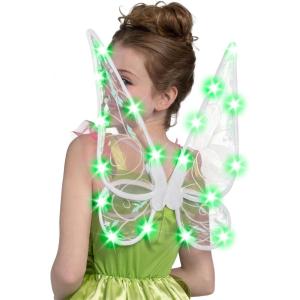 imageSpooktacular Creations Girls Women Butterfly Wing Halloween Light Up Fairy Wing for Kids Adults Halloween Cosplay PartiesGreen