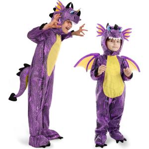 imageSpooktacular Creations Halloween Child Dragon Costume Dinosaur Costume Kids with Wings Eggs for Baby Toddler Dress Up PartyPurple