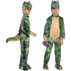 imageSpooktacular Creations Halloween Child Green TRex Costume Toddler Unisex Realistic Dinosaur Costume Set for Halloween