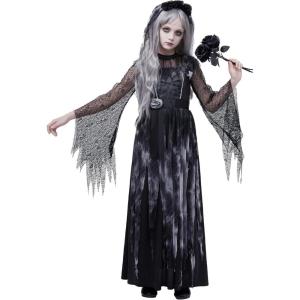 imageSpooktacular Creations Haunted Princess Costumes for Girls Kids Scary Cemetery Bride Dress Zombie Gothic Outfits with Headband for Halloween Ghost Role Playing PartiesMedium810 yrs