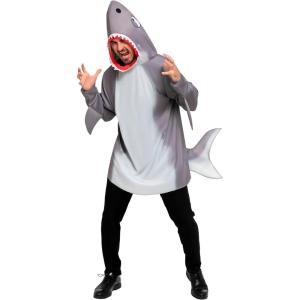 imageSpooktacular Creations Men Shark Costume for Adult Halloween Costume Party Shark outfits Animal Theme Cosplay PartyGray