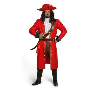 imageSpooktacular Creations Mens Pirate Captain Costume Set Red Deluxe Captain Outfit for Adult Halloween Dress Up Party Cosplay