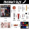 imageJOYIN Halloween Makeup Set Ultimate Family Party Pack Allinone Easy On Set for Halloween Fake Blood Costume Party Supplies Zombie Cosplay Face Paint ampamp Body Paint Party Favors