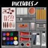 imageJOYIN Halloween Makeup Set Ultimate Family Party Pack Allinone Easy On Set for Halloween Fake Blood Costume Party Supplies Zombie Cosplay Face Paint ampamp Body Paint Party Favors