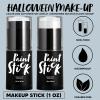 imageSpooktacular Creations 2 PCS Halloween Makeup Face Body Paint Kit Foundation Clown Makeup Eye Black Sticks Waterproof Foundation Stick Set for Adult Skeleton Dress Up Black White