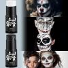 imageSpooktacular Creations 2 PCS Halloween Makeup Face Body Paint Kit Foundation Clown Makeup Eye Black Sticks Waterproof Foundation Stick Set for Adult Skeleton Dress Up Black White