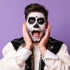 imageSpooktacular Creations 2 PCS Halloween Makeup Face Body Paint Kit Foundation Clown Makeup Eye Black Sticks Waterproof Foundation Stick Set for Adult Skeleton Dress Up Black White