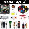 imageSpooktacular Creations 26 Pcs Halloween Family Makeup Kit Zombie Makeup Face Paint with Zombie Fake Blood Costume Easy On ampamp Easy Off Character Set for Halloween Party Supplies