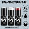 imageSpooktacular Creations 3 PCS Halloween Makeup Face Body Paint Set Foundation Makeup Waterproof Stick Kit Halloween Eye SFX Zombie Cosplay for Adult Party Dress Up Black White Red
