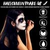 imageSpooktacular Creations 8 PCS Halloween Makeup Kit SFX Face Body Paint Set with Wound Scar Wax12 Colors Face Paint PaletteFake BloodSpatulaBrushes for Halloween CostumeZombie Makeup Dress Up