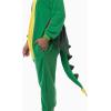 imageSpooktacular Creations Adult Dragon Pajama Plush Halloween Dragon Jumpsuit Costume with Pink Wing for Halloween Parties