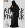imageSpooktacular Creations Adult Medieval Hooded Monk Cloak Renaissance Priest Robe Halloween CostumeBlack