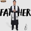 imageSpooktacular Creations Adult Mens Black Priest Father Robe Stole Priest Costume for Halloween Dress Up Party Cosplay