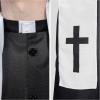 imageSpooktacular Creations Adult Mens Black Priest Father Robe Stole Priest Costume for Halloween Dress Up Party Cosplay