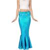 imageSpooktacular Creations Adult Metallic Hologram Shiny Mermaid Skirt Costume Role Play for Halloween Costumes Party EventsBlue