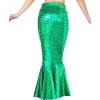 imageSpooktacular Creations Adult Metallic Hologram Shiny Mermaid Skirt Costume Role Play for Halloween Costumes Party EventsGreen