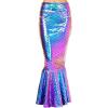 imageSpooktacular Creations Adult Metallic Hologram Shiny Mermaid Skirt Costume Role Play for Halloween Costumes Party EventsMulti
