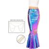 imageSpooktacular Creations Adult Metallic Hologram Shiny Mermaid Skirt Costume Role Play for Halloween Costumes Party EventsMulti