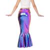 imageSpooktacular Creations Adult Metallic Hologram Shiny Mermaid Skirt Costume Role Play for Halloween Costumes Party EventsMulti