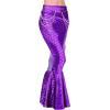 imageSpooktacular Creations Adult Metallic Hologram Shiny Mermaid Skirt Costume Role Play for Halloween Costumes Party EventsPurple