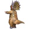 imageSpooktacular Creations Adults Halloween Inflatable Costumes Realistic Triceratops Blow Up Dinosaur Costumes Trex Raptor Inflatable Suit Full Body for Halloween Cosplay Themed Parties