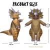 imageSpooktacular Creations Adults Halloween Inflatable Costumes Realistic Triceratops Blow Up Dinosaur Costumes Trex Raptor Inflatable Suit Full Body for Halloween Cosplay Themed Parties