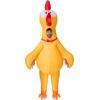 imageSpooktacular Creations Adults Halloween Inflatable Rubber Chicken Costume Full Body Blow Up Suit for Cosplay Themed Parties