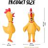 imageSpooktacular Creations Adults Halloween Inflatable Rubber Chicken Costume Full Body Blow Up Suit for Cosplay Themed Parties
