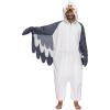 imageSpooktacular Creations Adults Unisex Seagull Pajama Seagull Hooded Jumpsuit Costume ZipUp Hooded Sleepwear