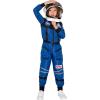 imageSpooktacular Creations Astronaut Costume with Helmet Space Suit for Toddler Kids Astronaut Halloween Costume for CosplayBlue