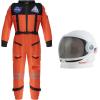 imageSpooktacular Creations Astronaut Costume with Helmet Space Suit for Toddler Kids Astronaut Halloween Costume for CosplayOrange