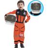 imageSpooktacular Creations Astronaut Costume with Helmet Space Suit for Toddler Kids Astronaut Halloween Costume for CosplayOrange