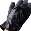 imageSpooktacular Creations Black Metallic Gloves Unisex Shiny Black Gloves for Adult Kids Halloween Costume Accessory Evening Stretch Dress Glove