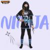 imageSpooktacular Creations Black and Red Ultimate Ninja Dragon Costume Set for kids Girls Halloween Dress UpBlue