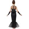 imageSpooktacular Creations Child Girl Mermaid Skeleton costume Mermeid Costume for Girls Halloween Dress Up Parties