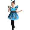 imageSpooktacular Creations Child Girls Butterfly Costume Toddlers Butterfly Outfit wWings Headband for Kids Halloween PartiesBlue