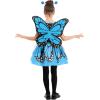 imageSpooktacular Creations Child Girls Butterfly Costume Toddlers Butterfly Outfit wWings Headband for Kids Halloween PartiesBlue