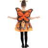 imageSpooktacular Creations Child Girls Butterfly Costume Toddlers Butterfly Outfit wWings Headband for Kids Halloween PartiesOrange