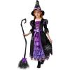 imageSpooktacular Creations Fairytale Witch Cute Witch Costume Deluxe Set with Broom for GirlsPurple