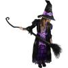 imageSpooktacular Creations Fairytale Witch Cute Witch Costume Deluxe Set with Broom for GirlsPurple