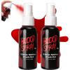 imageSpooktacular Creations Fake Blood Spray 2 Packs of 2 oz Blood Spray Washable Fake Blood for Clothes Vampire Blood Stage Blood for Halloween Costume Zombie Makeup ampamp Dress Up