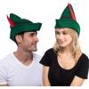 imageSpooktacular Creations Felt Robin Hood Hats with Feather Alpine German Hat Green Tyrolean Costume Accessory for Halloween Dress Up Party Favor One Size Fits all for Adult